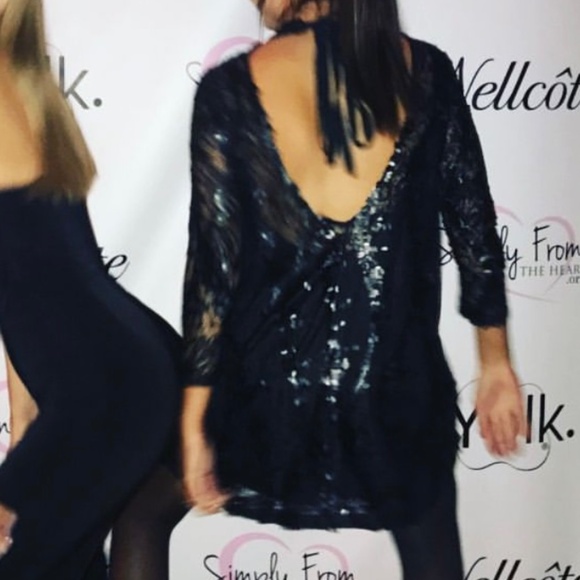 Black sequin dress - Picture 4 of 5